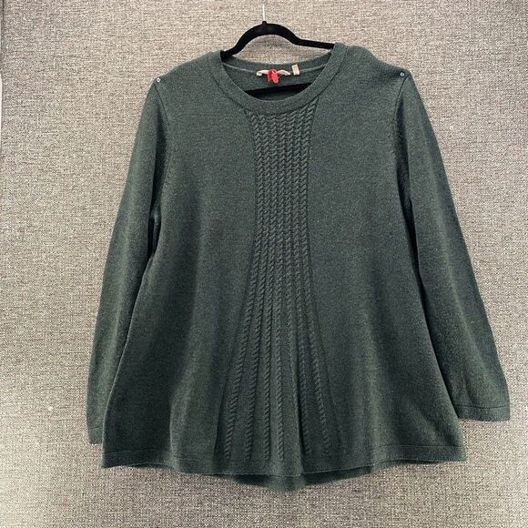 Soft Surroundings Sweater Womans 3xl Hunter Green Oversized Wool Soft Warm Cozy - Picture 8 of 16